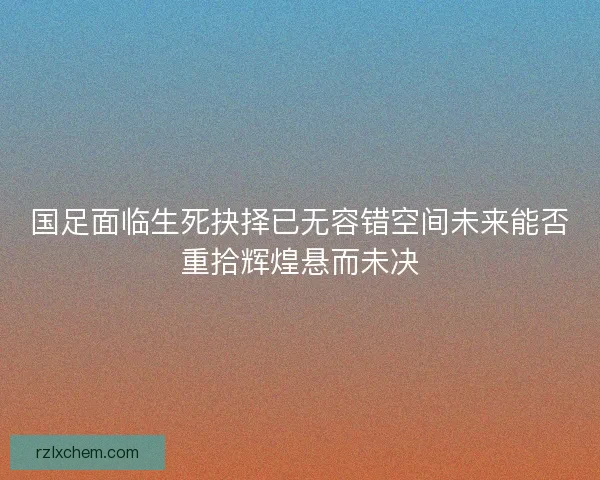 国足面临生死抉择已无容错空间未来能否重拾辉煌悬而未决